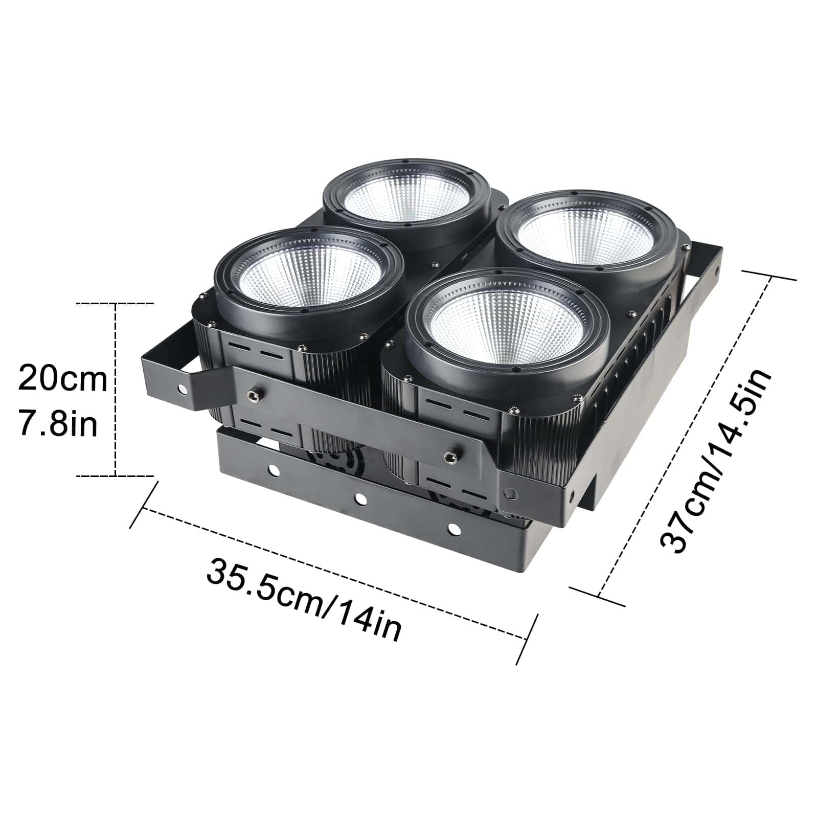 Luces de escenario Par DMX Blinder de 4x100w COB LED , 4 - Imagen 7