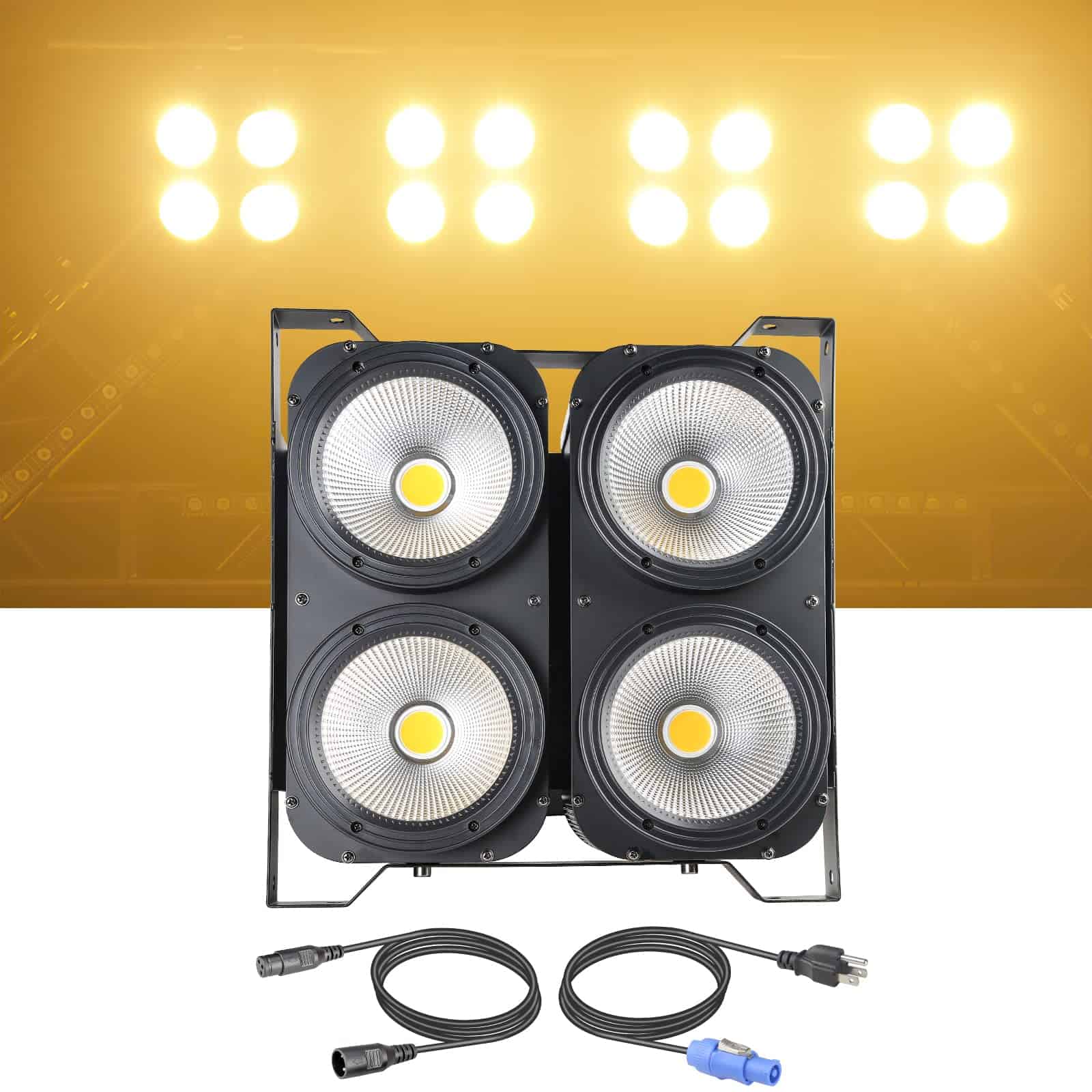 Luces de escenario Par DMX Blinder de 4x100w COB LED , 4