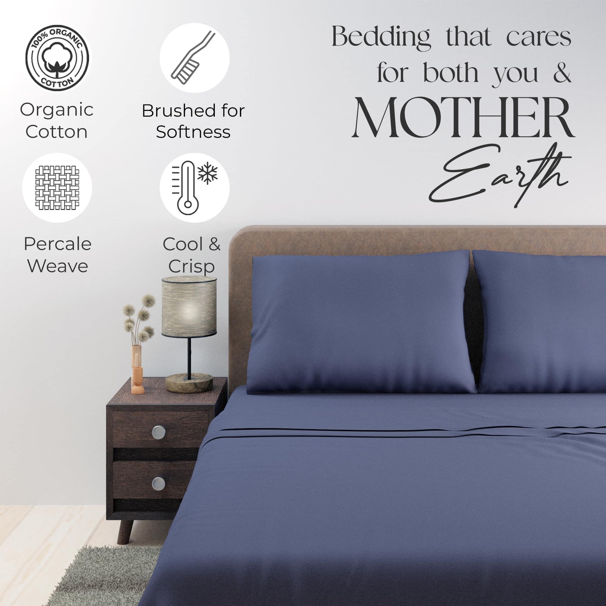 Juego de Sábanas SUPREME ELEGANCE Dark Blue, Sábanas de - Imagen 3