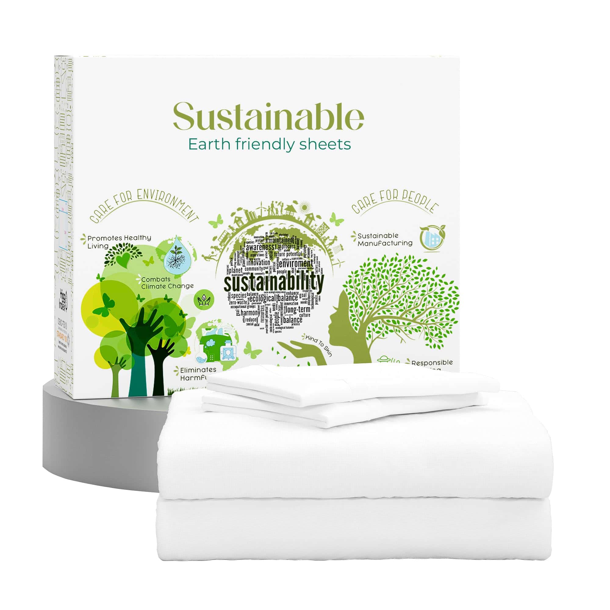 Juego de sábanas completas blancas SUPREME ELEGANCE, 400