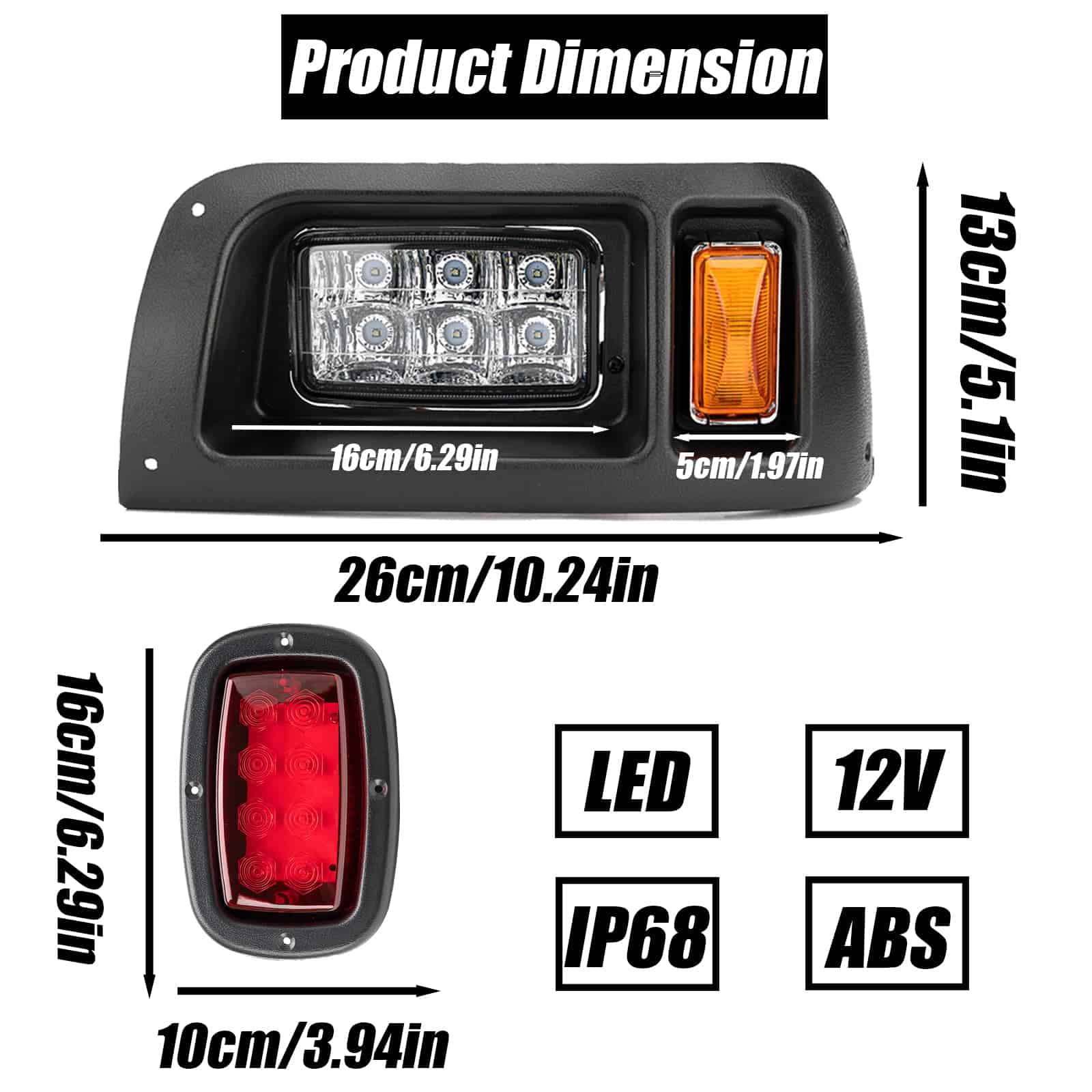 Kit de Faros y Luces Traseras MiKaFex Compatible con Carro - Imagen 4