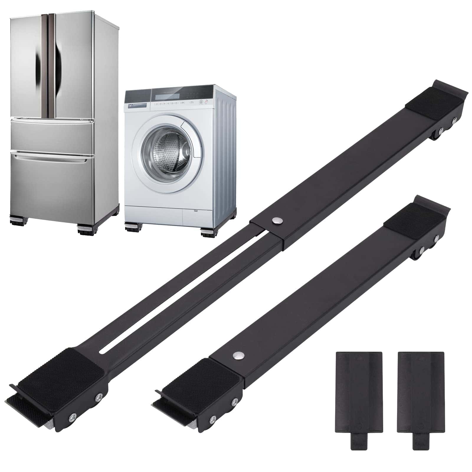 2Pcs Extensible Rodillo Móvil para Electrodomésticos y