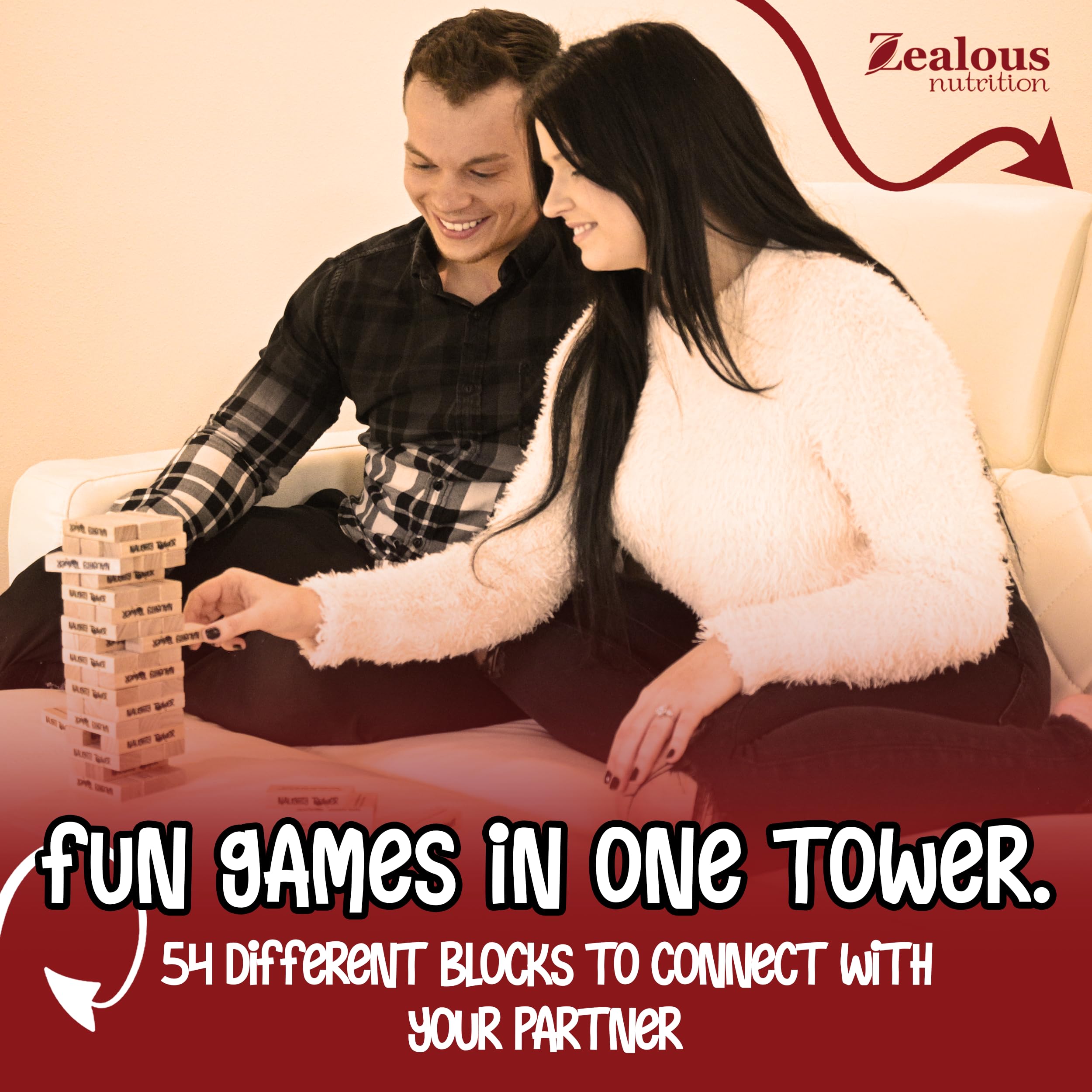 Juego de Bloques de Madera apilables Zealous Nutrition para - Imagen 3