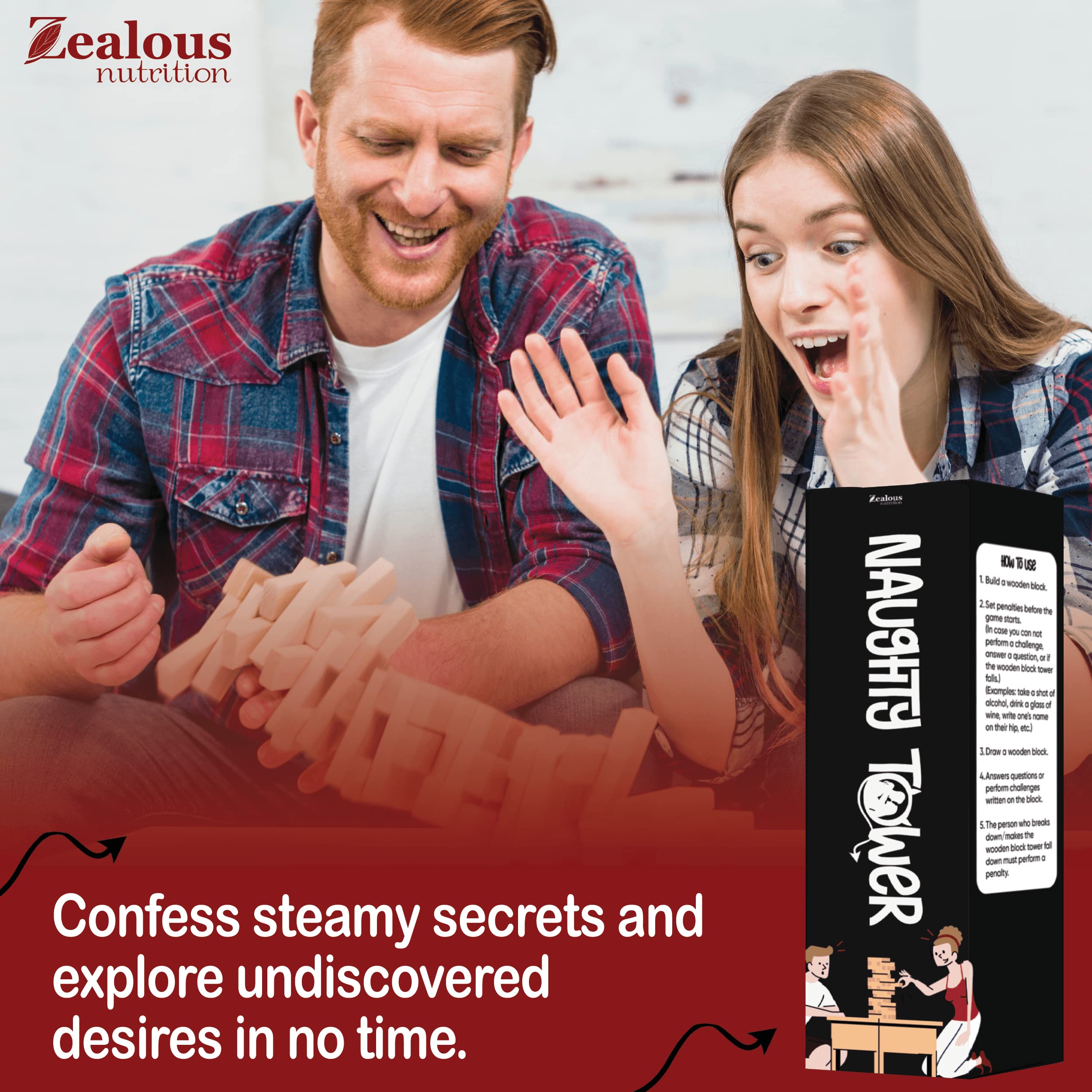 Juego de Bloques de Madera apilables Zealous Nutrition para - Imagen 7