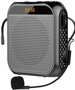 Amplificador de Voz Portátil para -s (Negro)