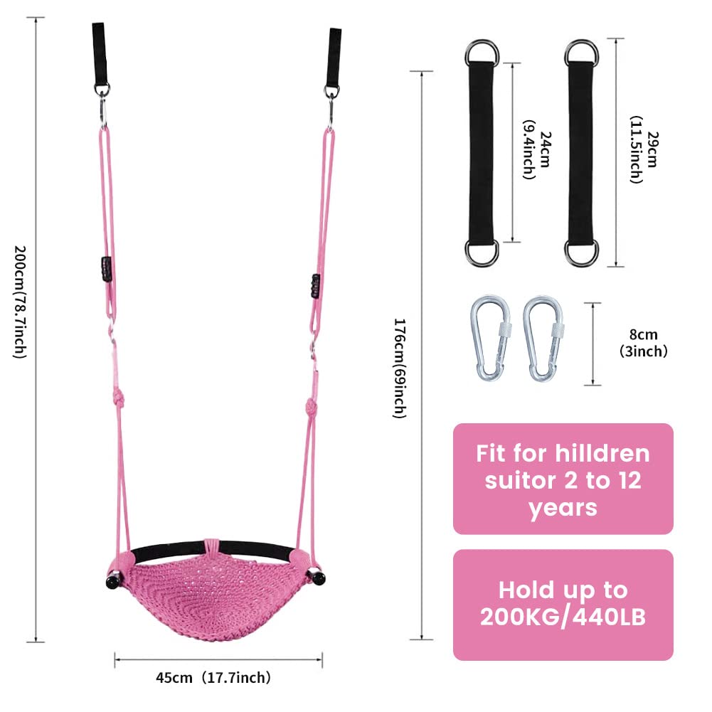 Columpio Infantil de Tejido a Mano de la Tribu Nets, - Imagen 7