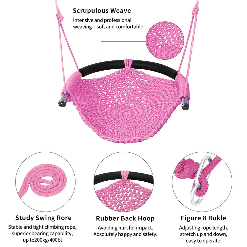 Columpio Infantil de Tejido a Mano de la Tribu Nets, - Imagen 6