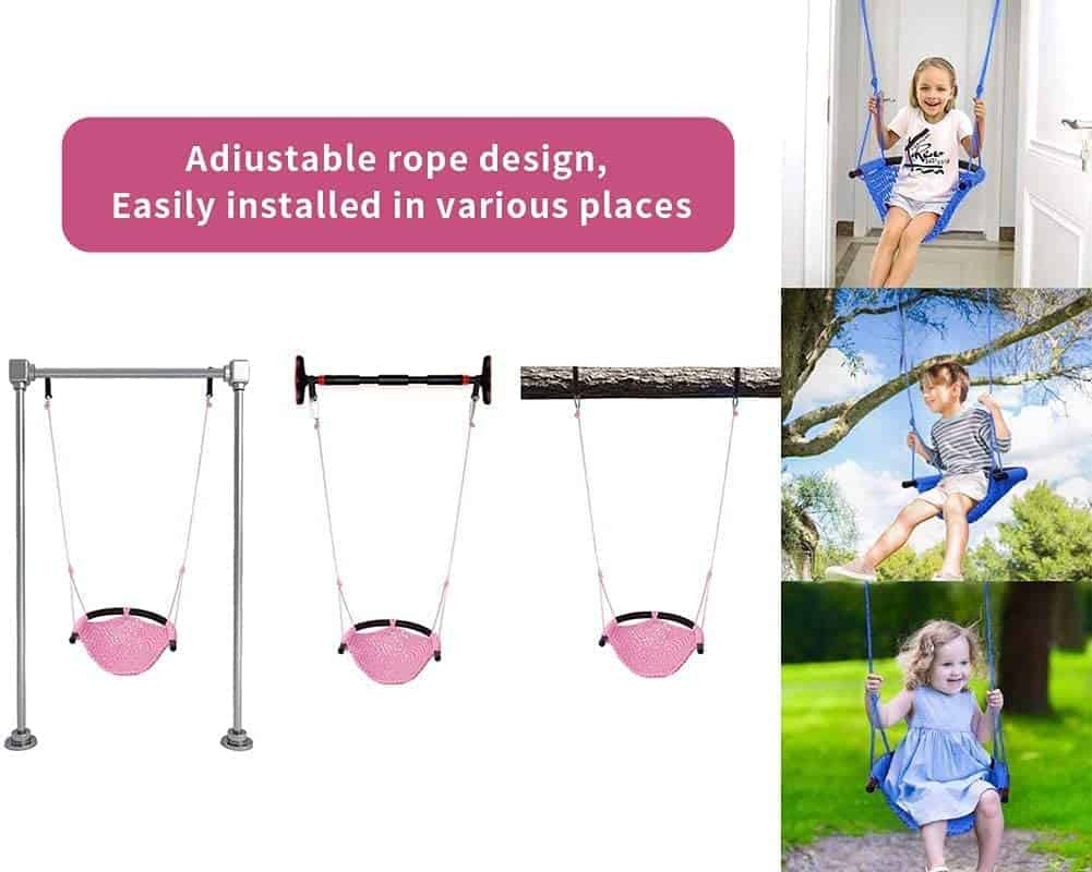 Columpio Infantil de Tejido a Mano de la Tribu Nets, - Imagen 5