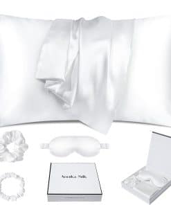 Funda de Almohada de Seda 100% Morera ANNIIKA para Cabello