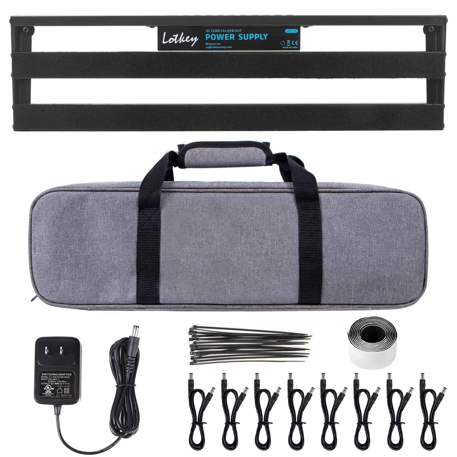 Pedalera con Fuente de Alimentación Aislada, 19*5 Pulgadas