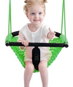 Nets Tribe 2-en-1 Columpio para Niños. Asiento -Verde