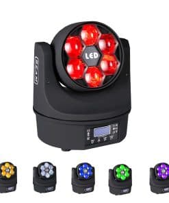6x15W Mini Bee Eye Moving Head DJ Light, 90W LED RGBW Stage