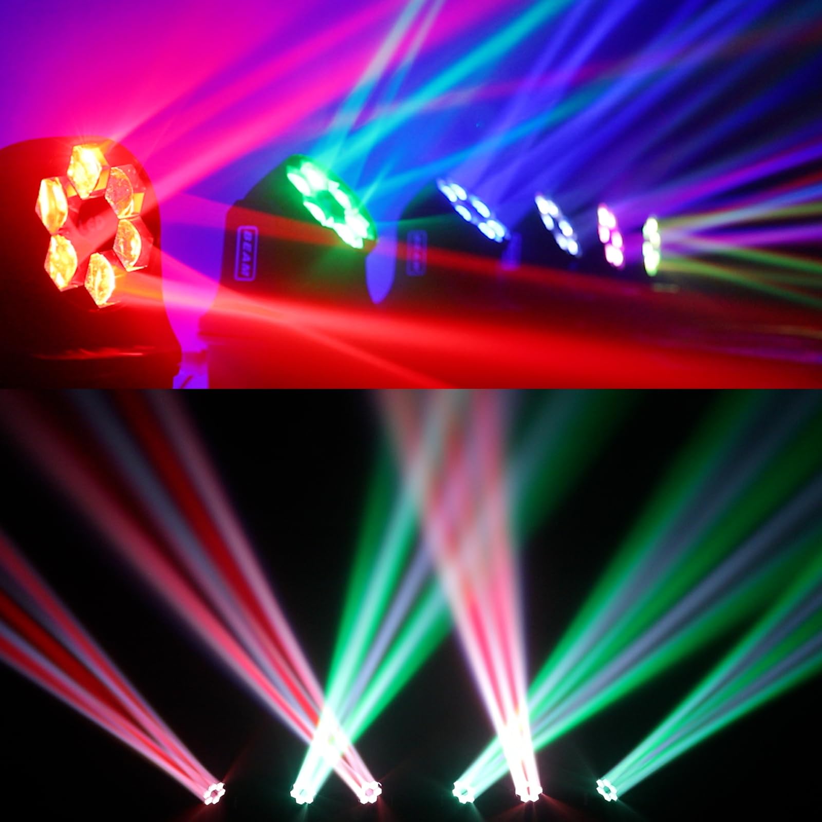 6x15W Mini Bee Eye Moving Head DJ Light, 90W LED RGBW Stage - Imagen 9