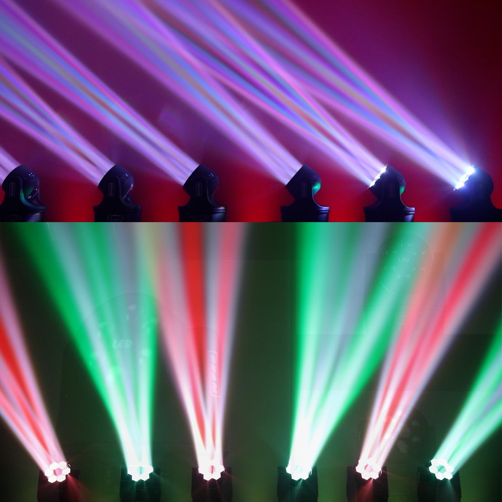 6x15W Mini Bee Eye Moving Head DJ Light, 90W LED RGBW Stage - Imagen 6