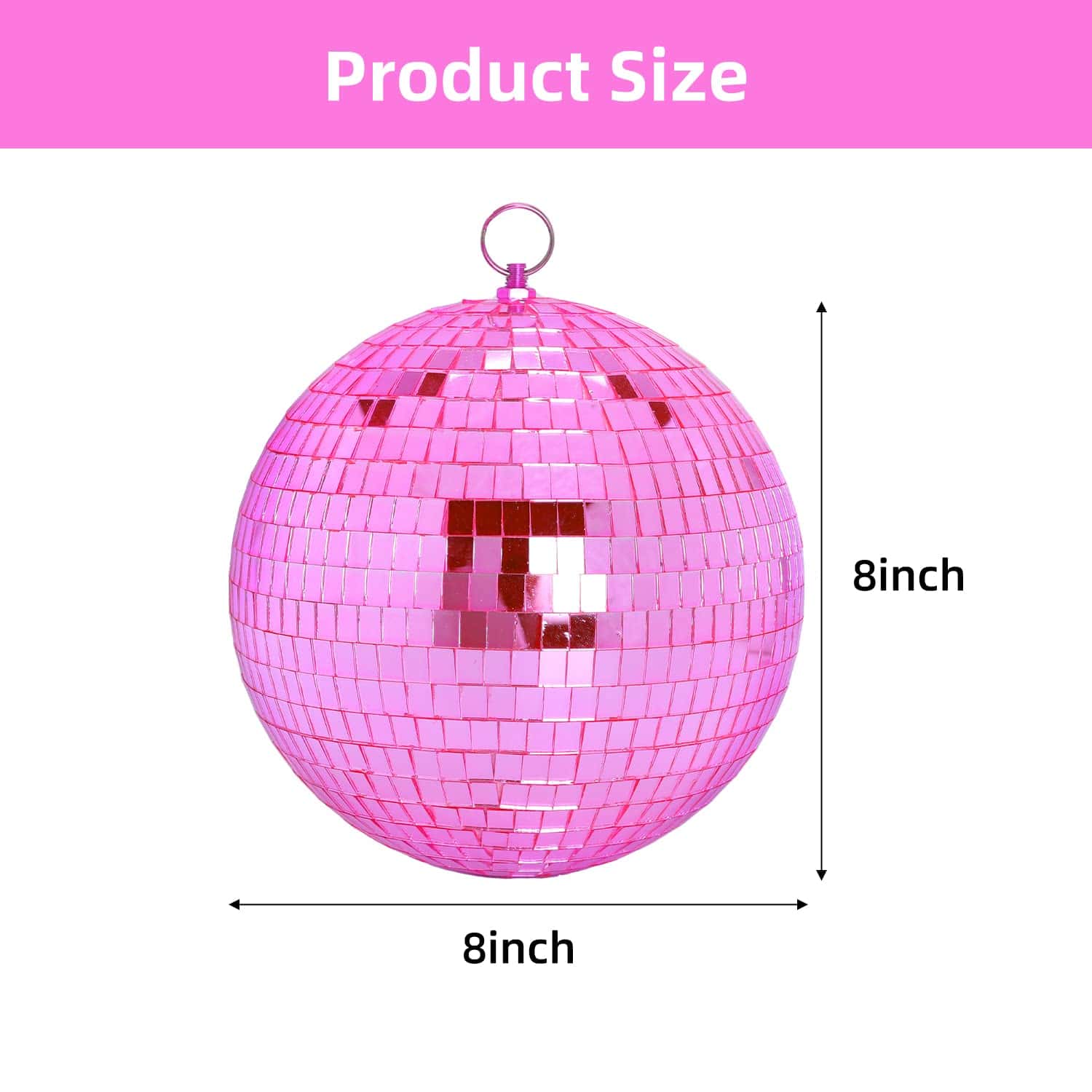 Bola de espejos de 8 pulgadas Reflectante de Luz para - Imagen 3