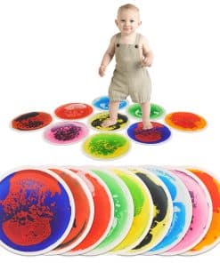 Tapetes sensoriales redondos Art3d de 9 piezas para niños,