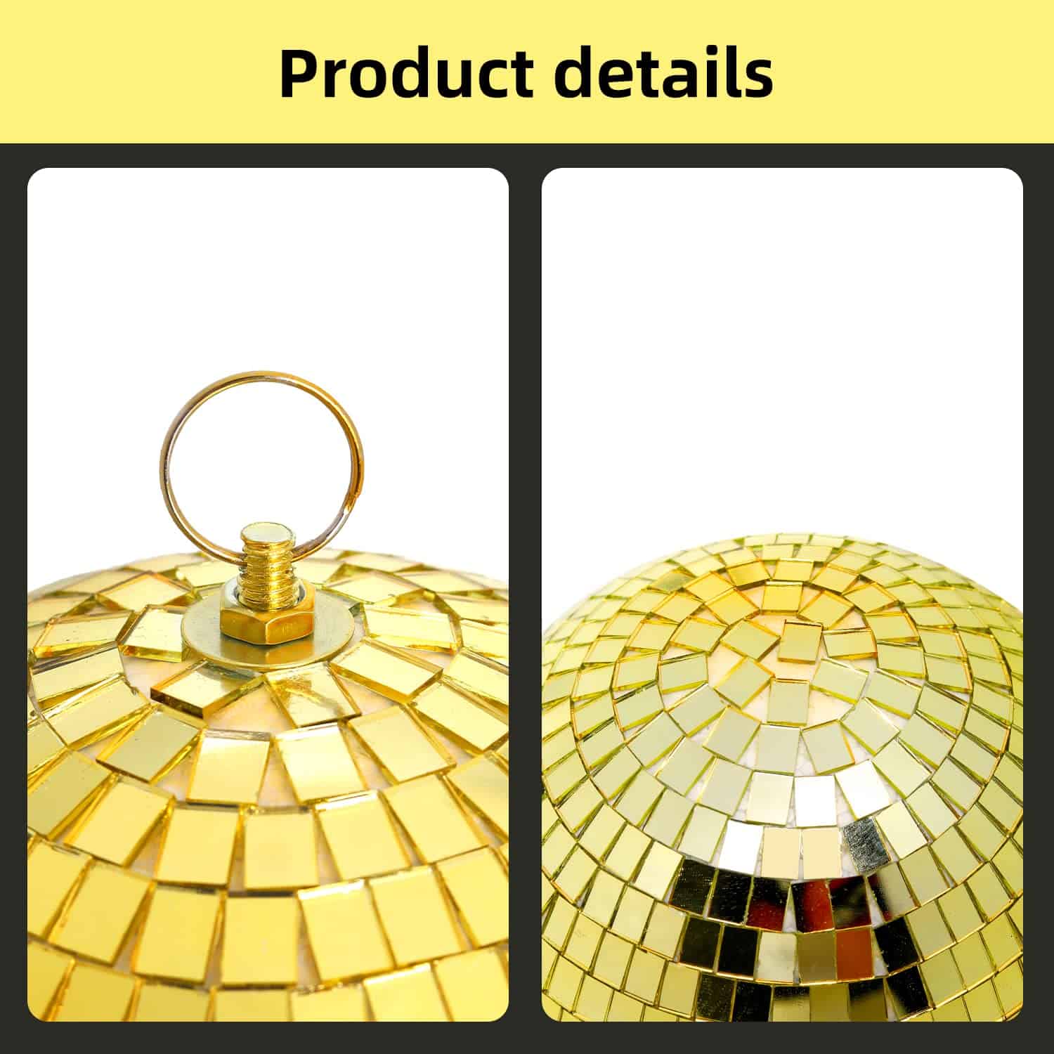 Bola de Espejo, Bola de Discoteca Reflectante de 8 pulgadas - Imagen 3