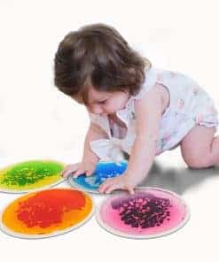 Art3d 4PCS Baldosas Sensoriales Redondas para Niños, Niños