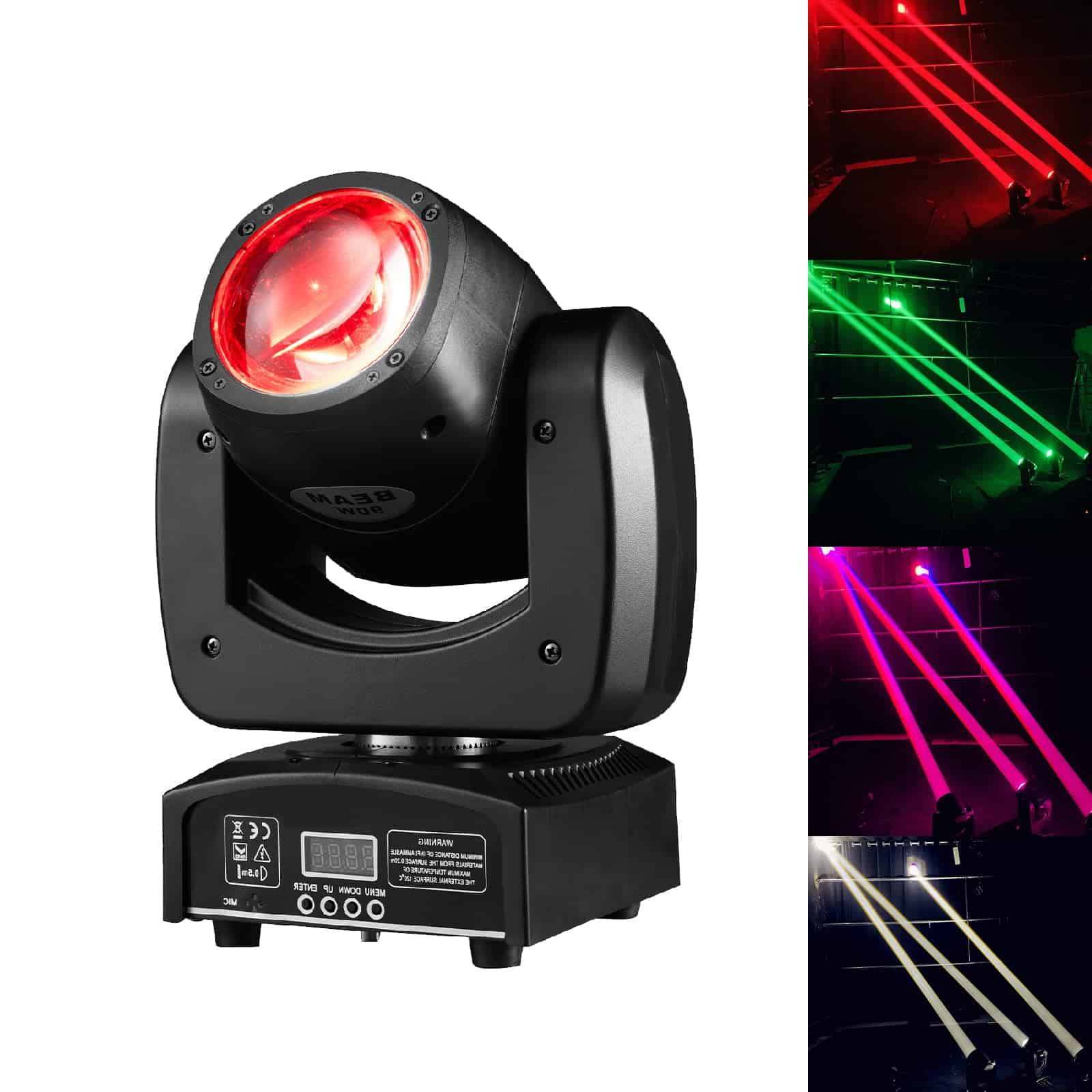 Luces de Cabeza Móvil LED de 90W Mini Beam para DJ con Luz