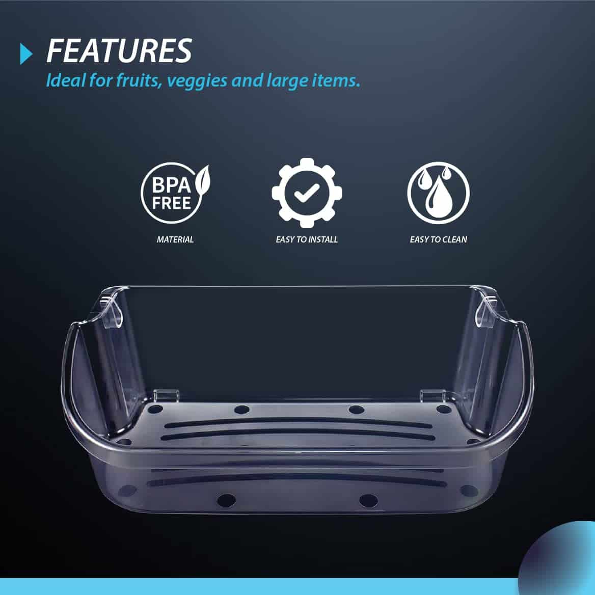 Cubeta de puerta de refrigerador CarterTM 240356402 - - Imagen 6