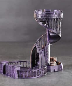 Torre de dados AUSPDICE Castle Retro DND y bandeja para