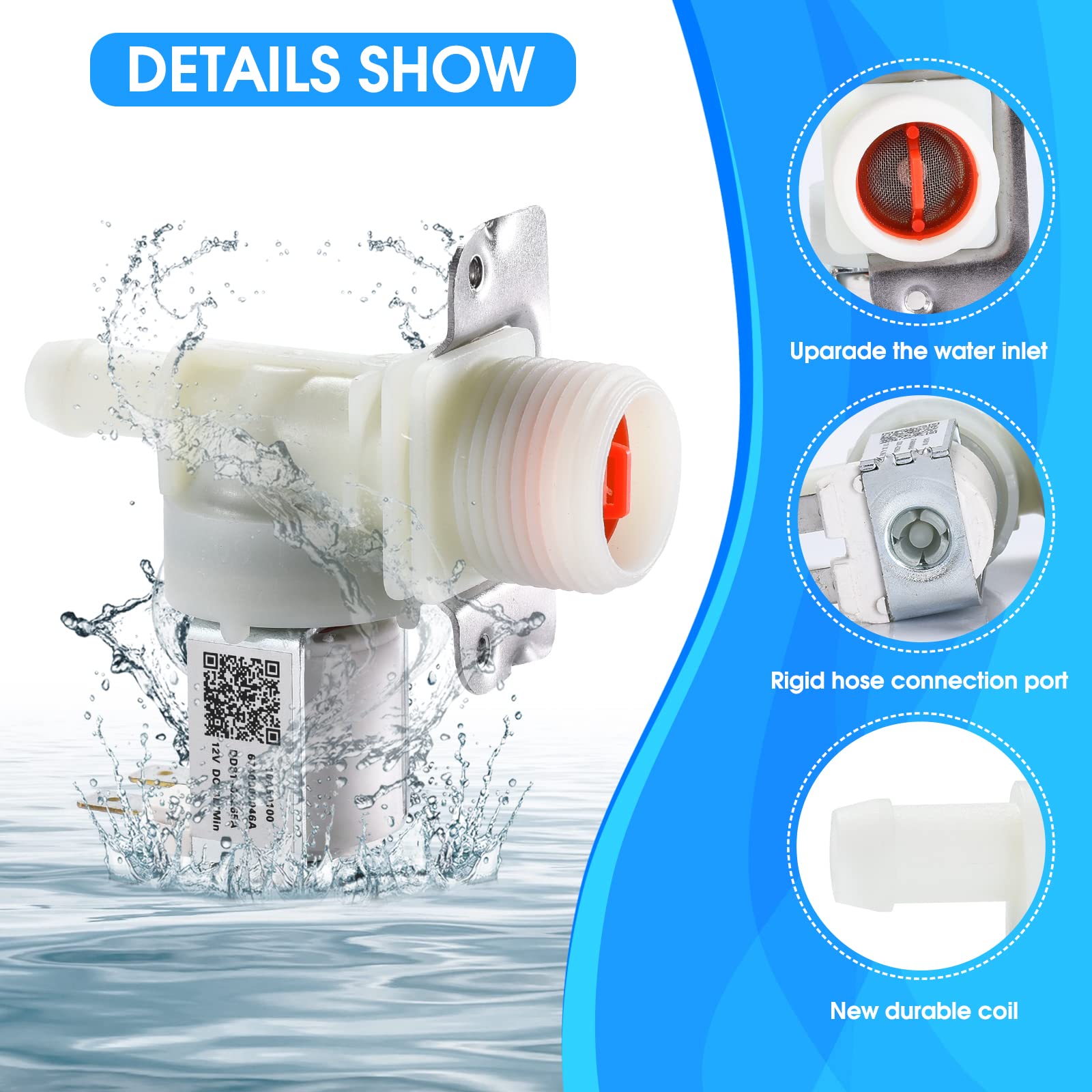 Válvula de Entrada de Agua para Lavavajillas -40000046A - Imagen 4