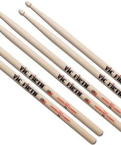 Baquetas Vic Firth 7A American Classic - 3 Pares con Paño