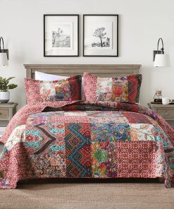 Juego de Colchas de Algodón Patchwork para Otoño Dream,