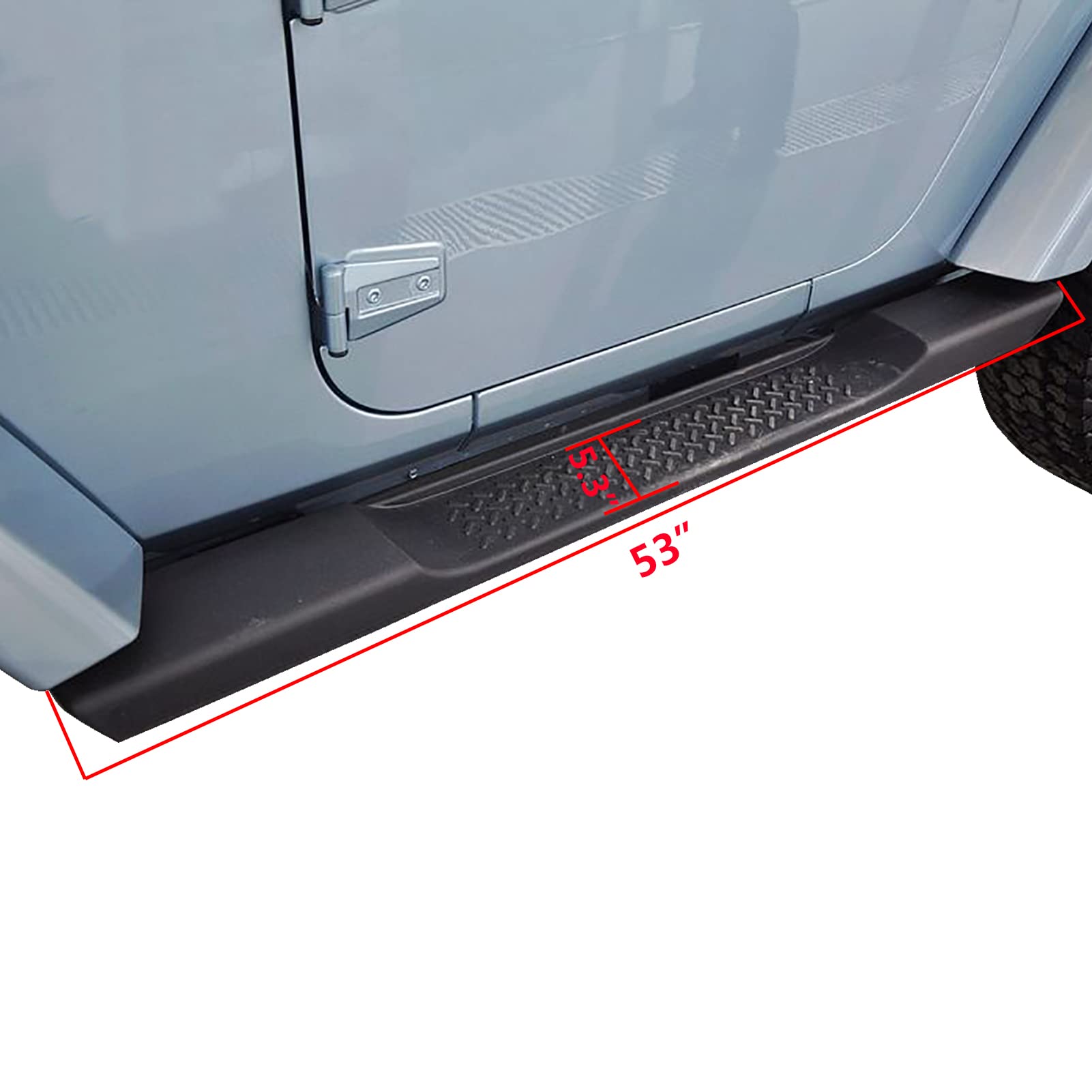 GaeaAuto Pasos laterales de caída para 2007-2017 Jeep - Imagen 4