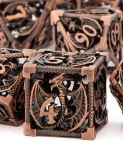 Juego de dados huecos de metal KERWELLSI, -Cobre