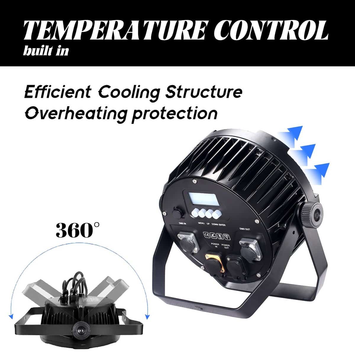 Luces Par LED DJXFLI 18x12W Exterior Impermeable Luz - Imagen 7