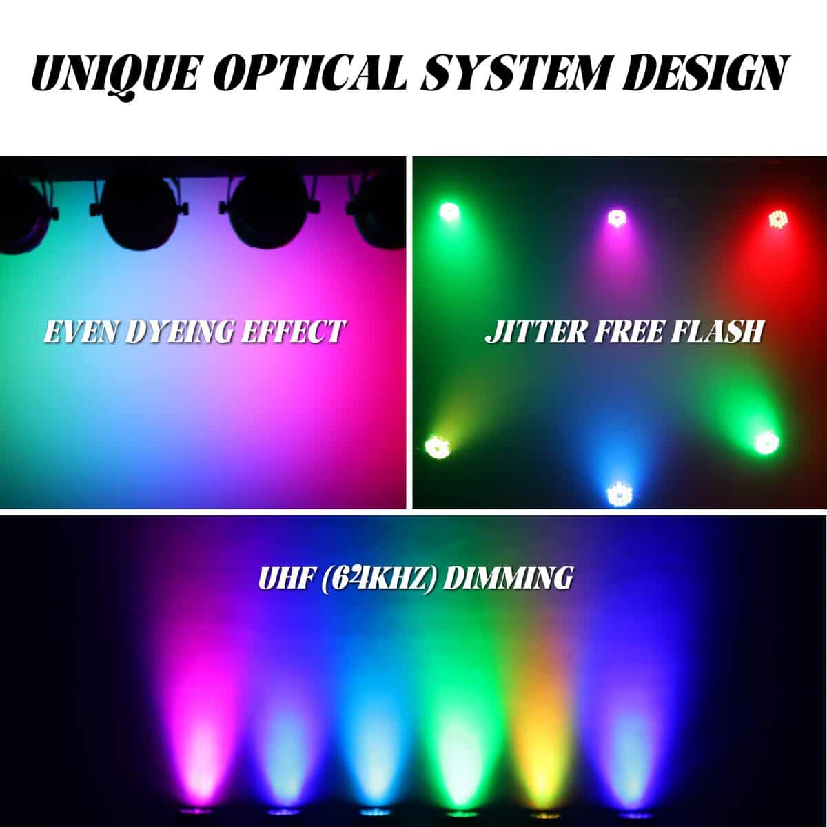 Luces Par LED DJXFLI 18x12W Exterior Impermeable Luz - Imagen 5