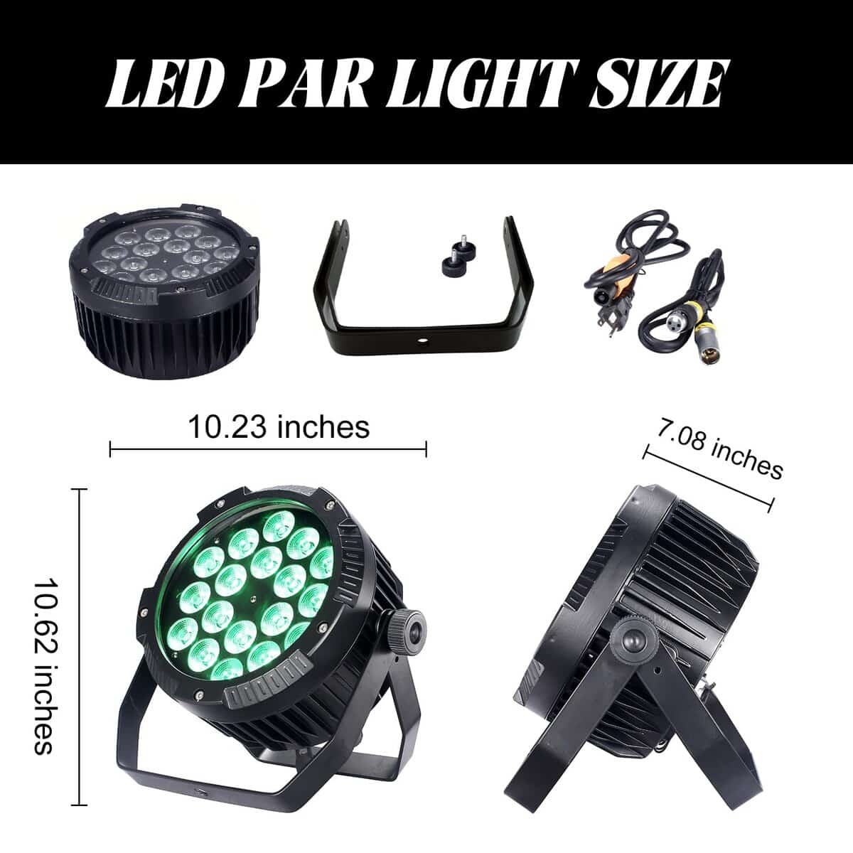 Luces Par LED DJXFLI 18x12W Exterior Impermeable Luz - Imagen 6