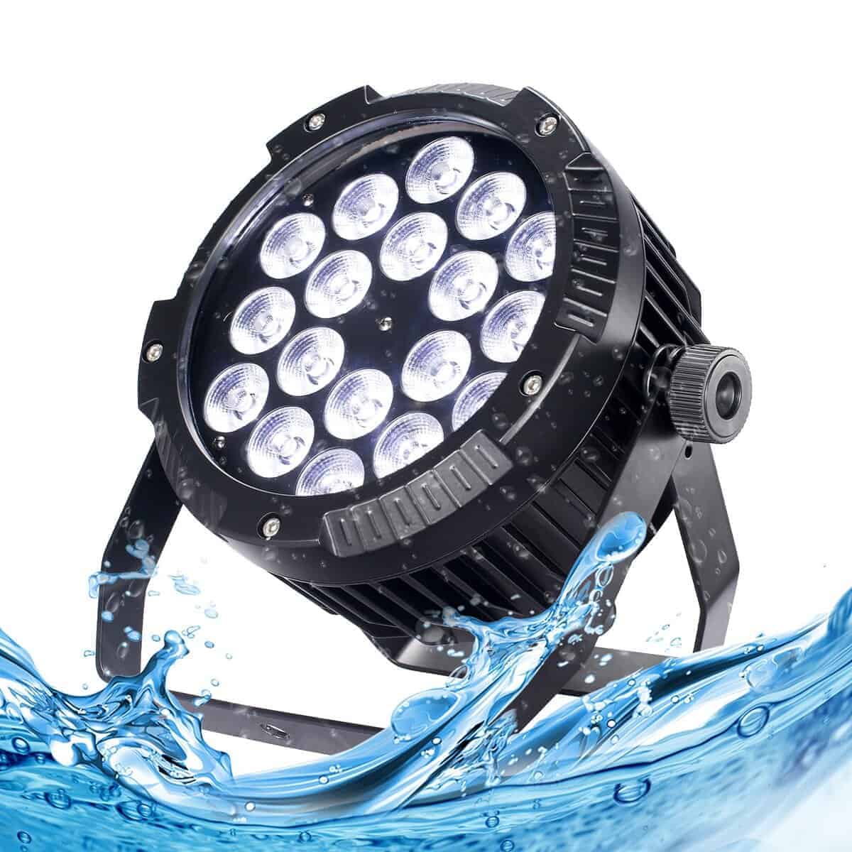 Luces Par LED DJXFLI 18x12W Exterior Impermeable Luz