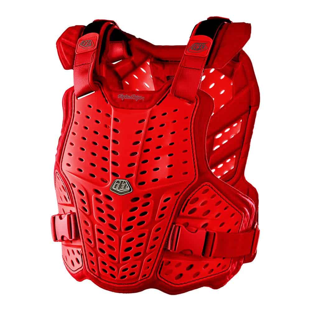 Protector de Pecho y Espalda para Motocross y -Rojo