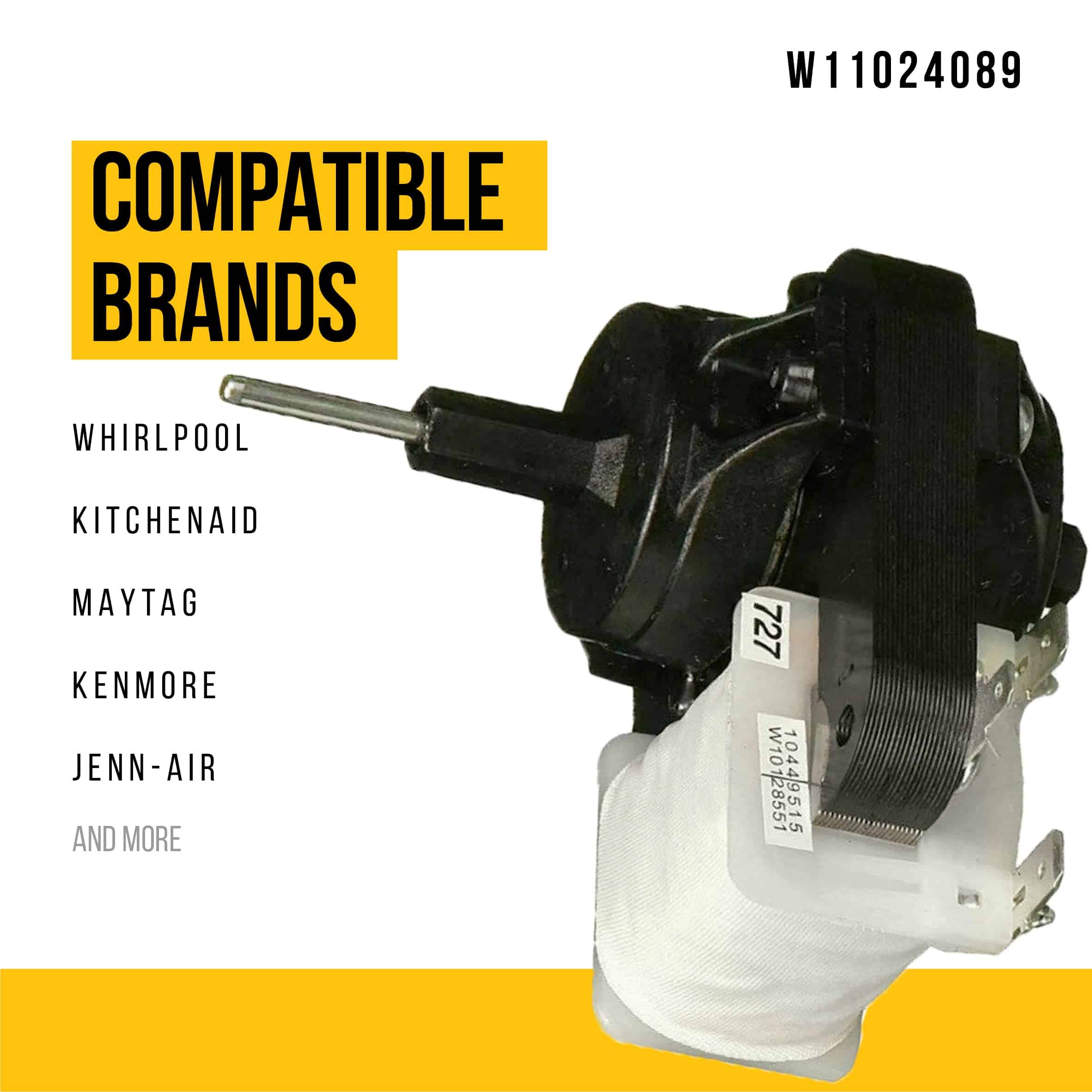 Motor del Ventilador del Evaporador de Lifetime W11024089 - - Imagen 3