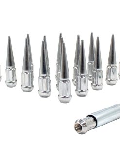 Set de 16 Tuercas de Seguridad Cromadas Spike para ATV/UTV