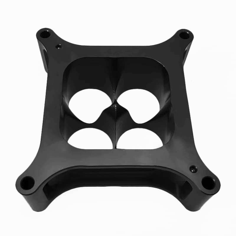 Espaciador de Carburador 4150 de Aluminio Anodizado Negro - Imagen 5