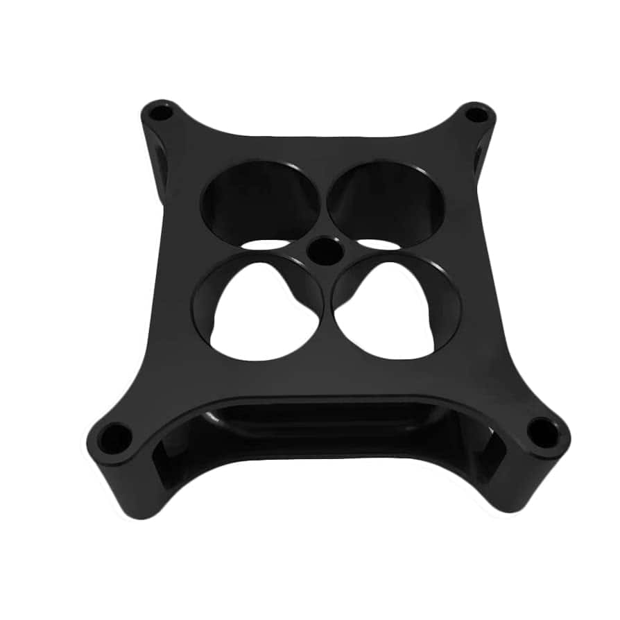 Espaciador de Carburador 4150 de Aluminio Anodizado Negro - Imagen 6