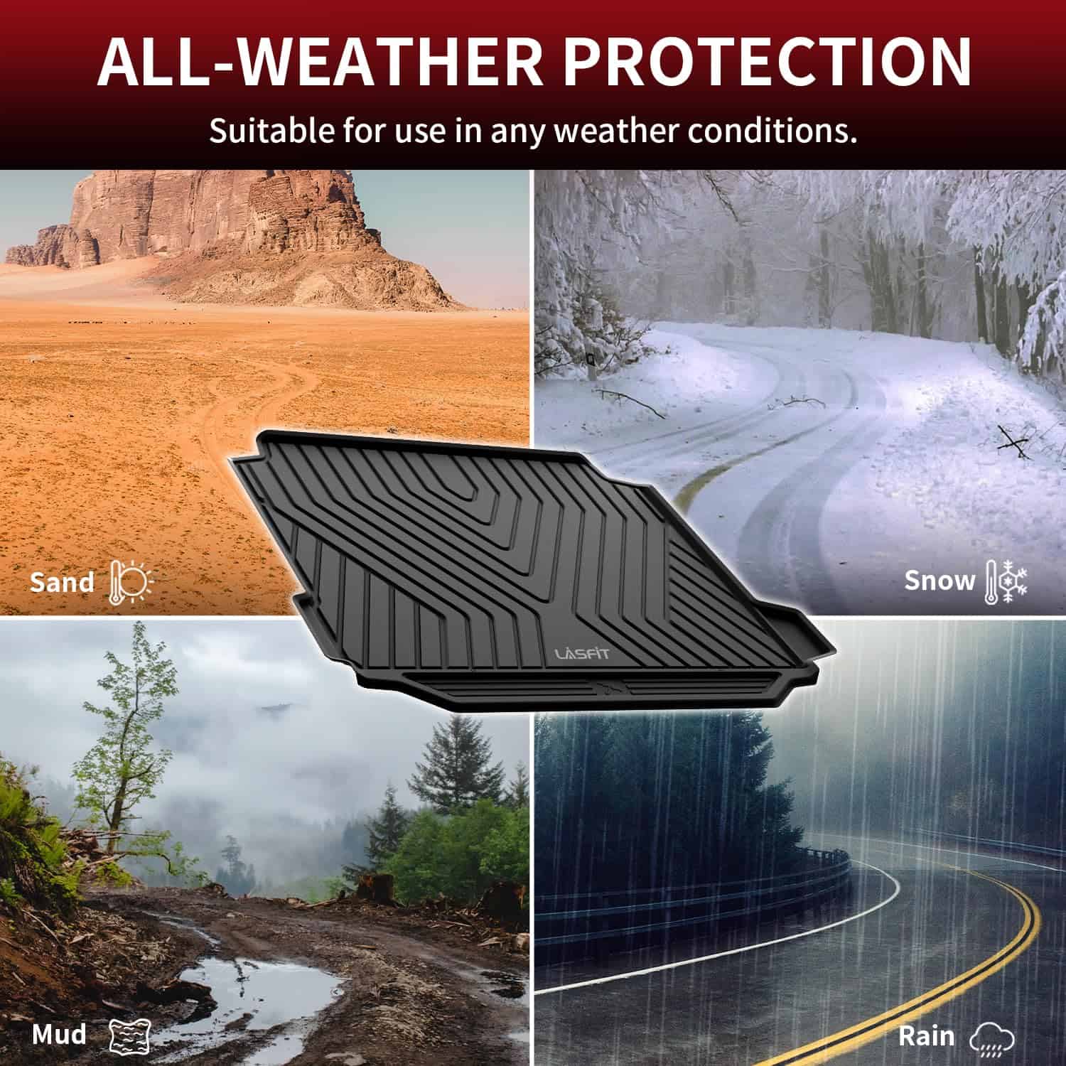 Tapete de Maletero LASFIT para BMW X5 2025 2024 2023 2022 - Imagen 4