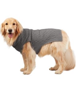 Suéter de cuello alto Best Furry Friends para perros, Gris,