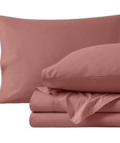 Juego de sábanas Twin XL de 100% algodón orgánico Bare Home