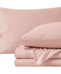 Juego de sábanas 100% algodón orgánico Split -Rosa Polvorien