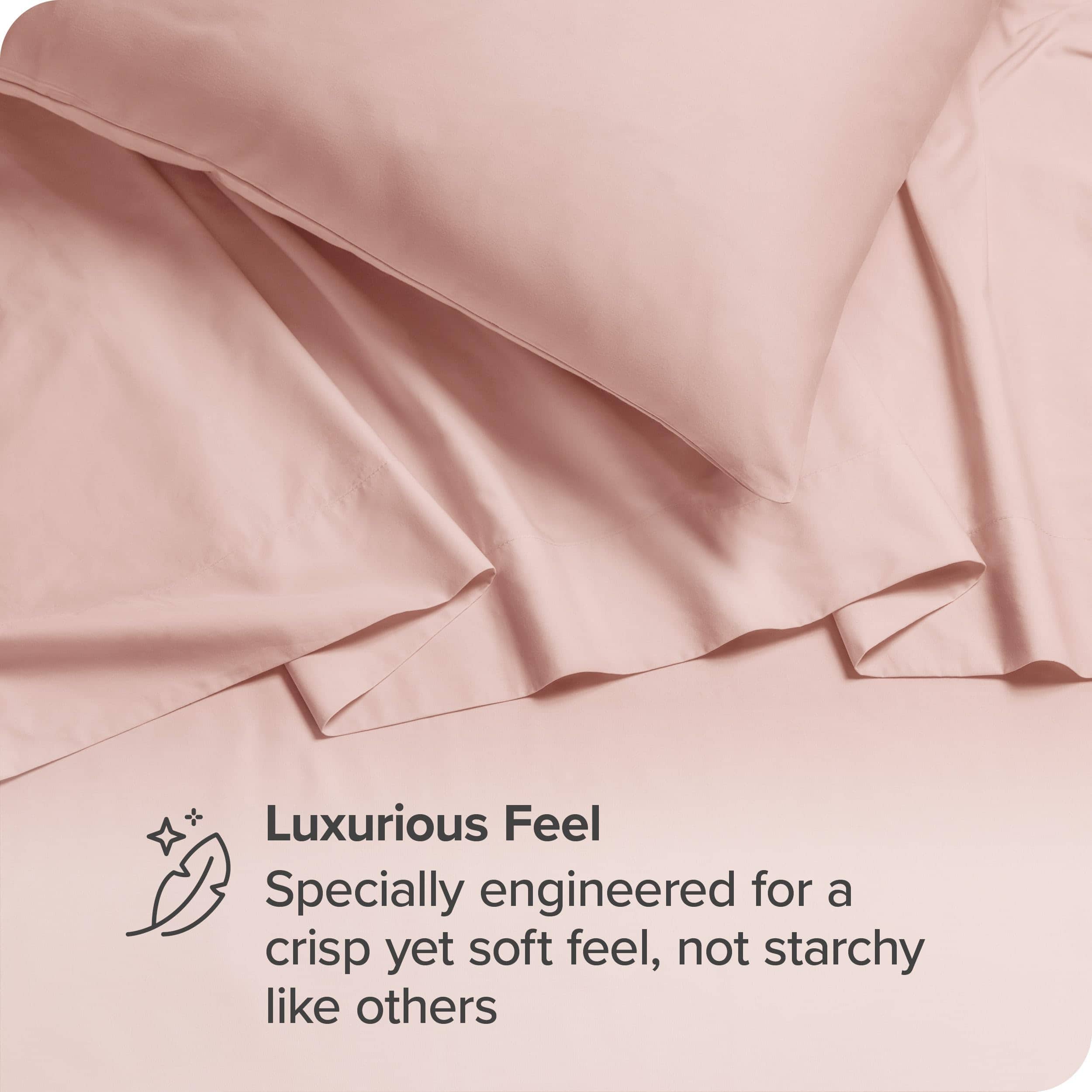 Juego de sábanas 100% algodón orgánico Split -Rosa Polvorien - Imagen 9