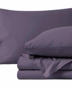 Juego de Sábanas de Algodón Orgánico 100% Twin Bare Home -