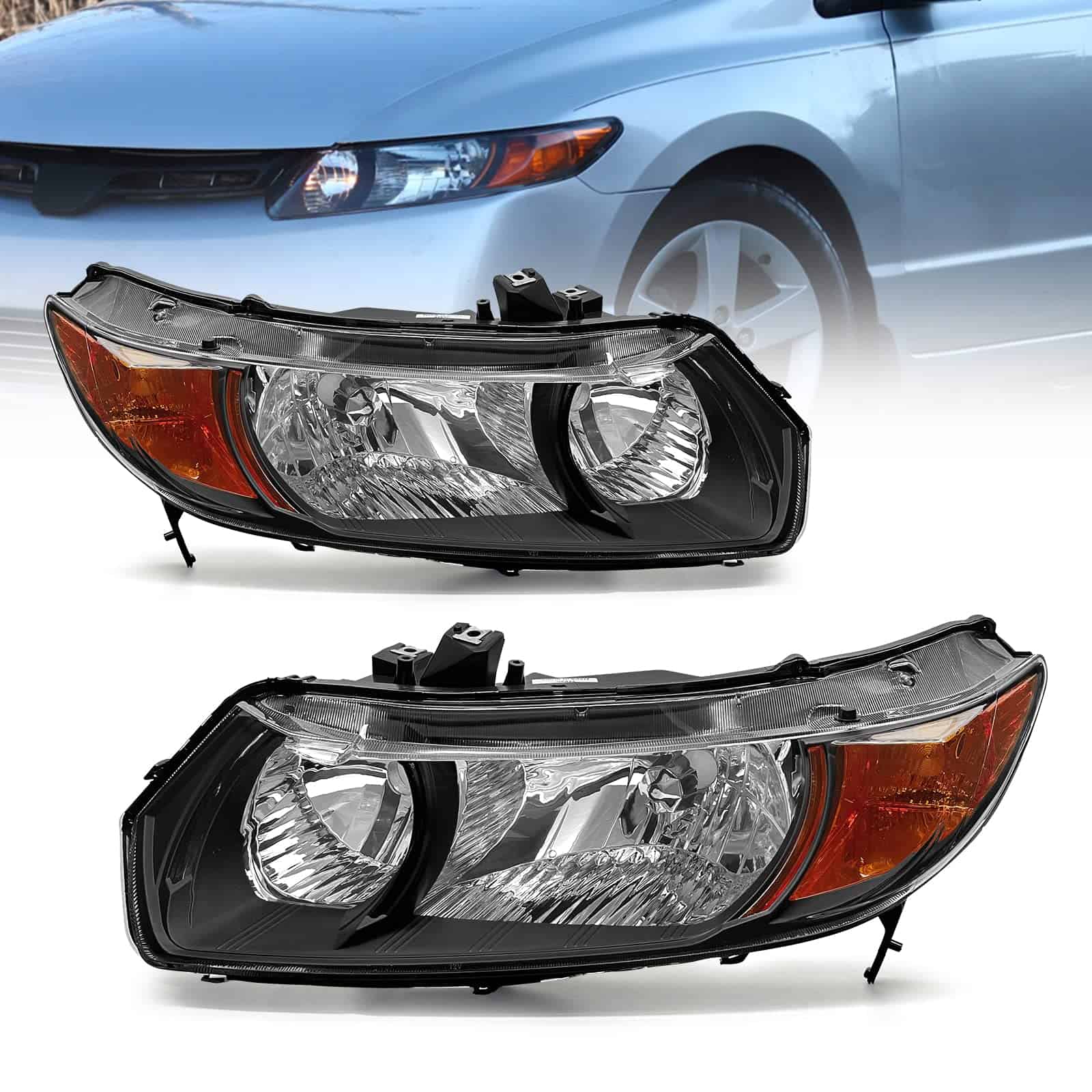 Conjunto de faros delanteros para Honda Civic 2 puertas