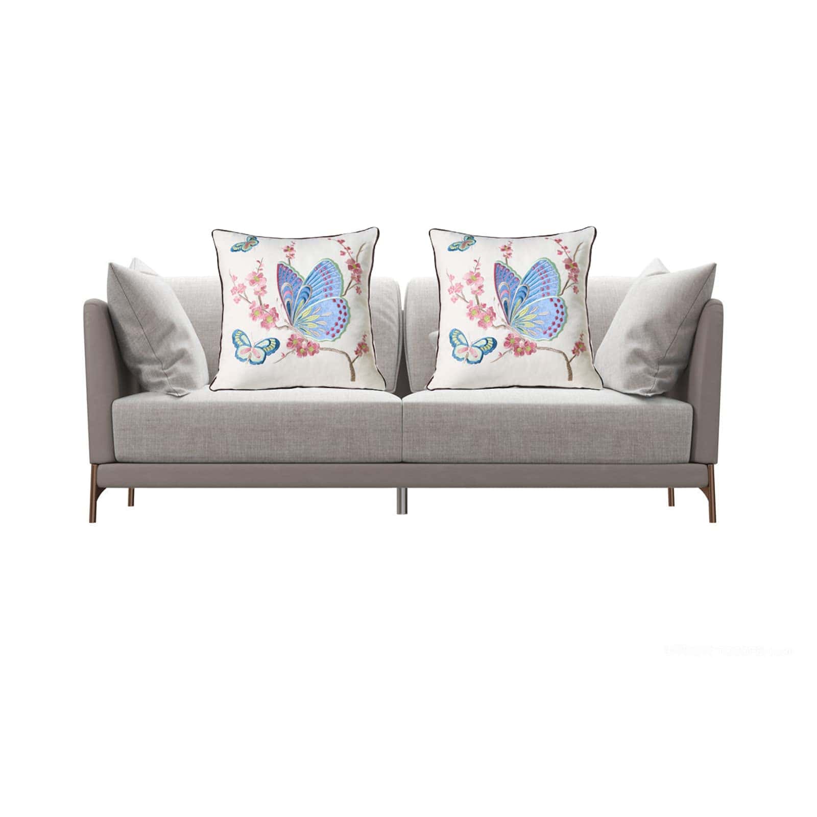 Conjunto de 2 Fundas de Almohada Decorativas -Azul - Imagen 5