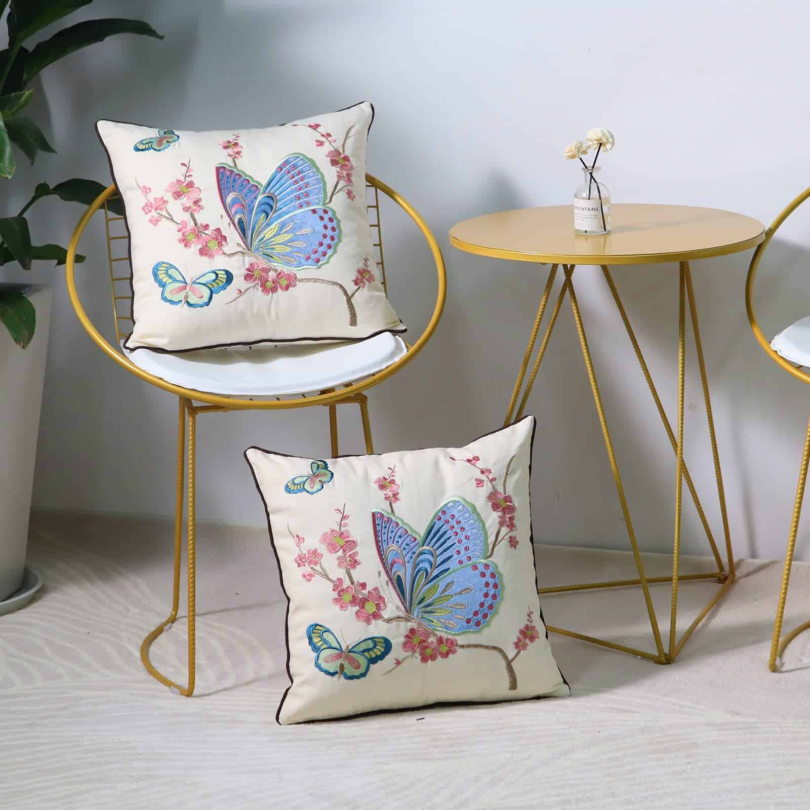 Conjunto de 2 Fundas de Almohada Decorativas -Azul - Imagen 4