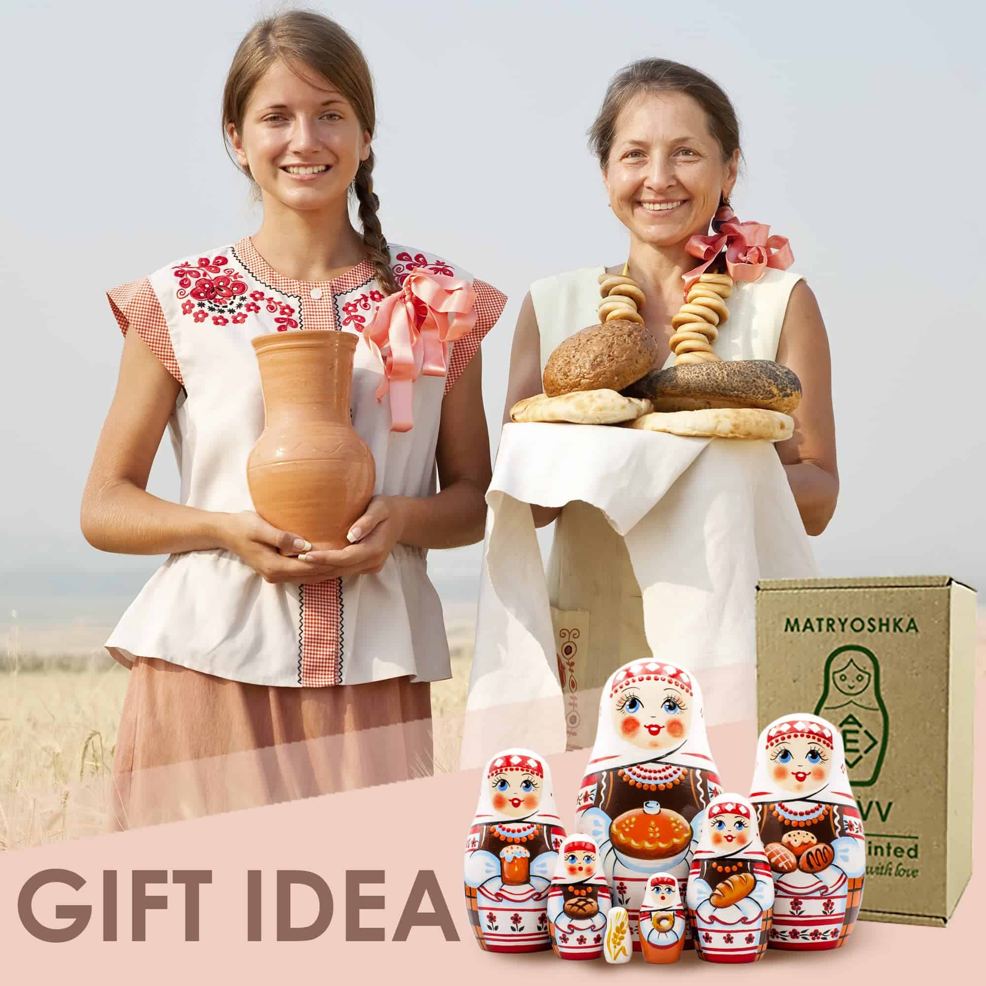 Conjunto de 7 muñecas rusas AEVVV - Muñecas Matryoshka en - Imagen 7