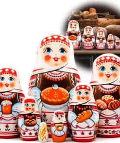 Conjunto de 7 muñecas rusas AEVVV - Muñecas Matryoshka en